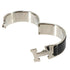 Clic Clac H Bracelet Black and Silver
