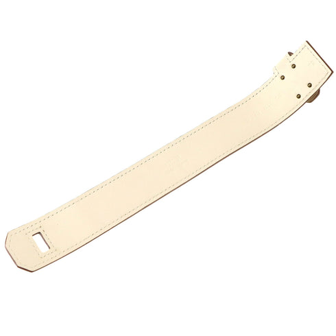 Kelly Twist Bracelet Swift Leather Gold and White Mini