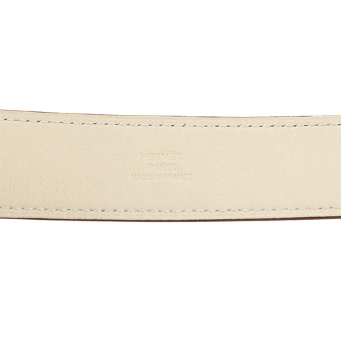 Kelly Twist Bracelet Swift Leather Gold and White Mini