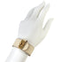 Kelly Twist Bracelet Swift Leather Gold and White Mini