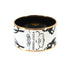 Bangle Bracelet Gold Black and White
