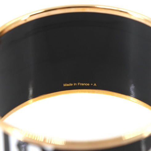 Bangle Bracelet Gold Black and White