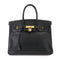 Birkin Handbag Black Ardennes with Gold Hardware 35