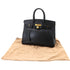 Birkin Handbag Black Ardennes with Gold Hardware 35