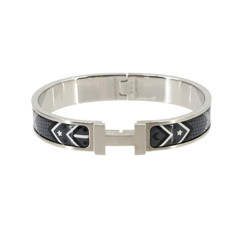 Clic HH Bandana Bangle Matte Silver Bracelet