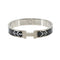 Clic HH Bandana Bangle Matte Silver Bracelet
