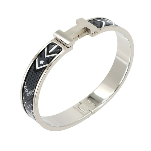 Clic HH Bandana Bangle Matte Silver Bracelet