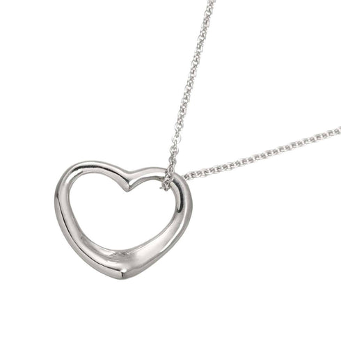Heart Necklace Watch Sterling Silver 25mm