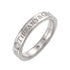 Band Ring Platinum with Diamond