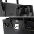Birkin Handbag Black Epsom with Palladium Hardware 30