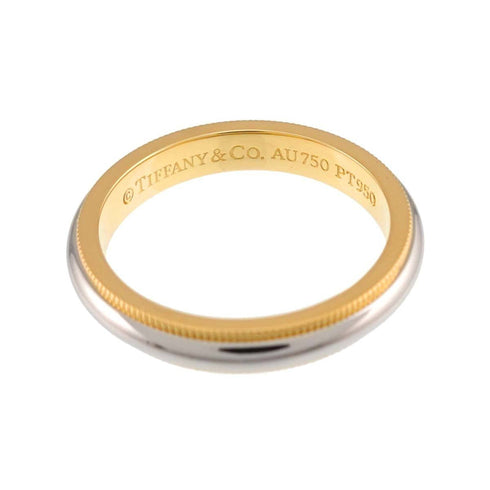 Milgrain Ring 18K Yellow Gold and Platinum