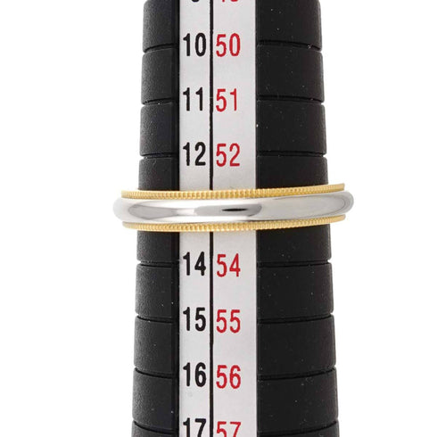 Milgrain Ring 18K Yellow Gold and Platinum