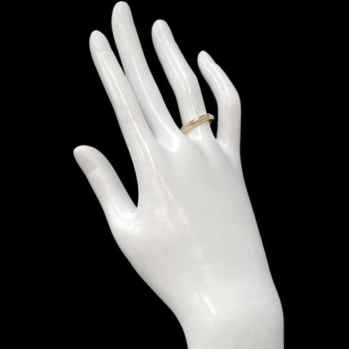Milgrain Ring 18K Yellow Gold and Platinum