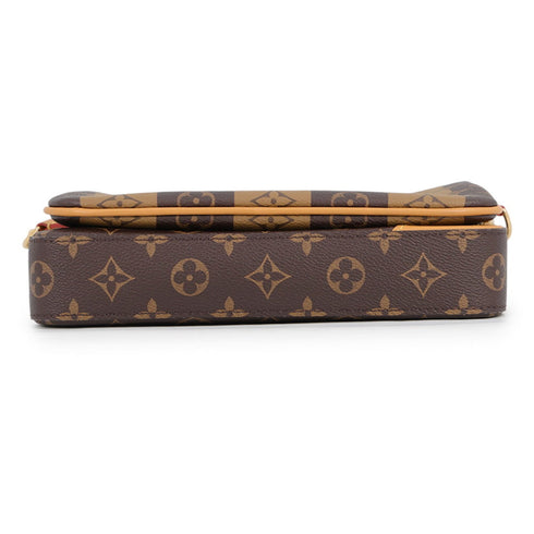Nigo Trio Messenger Bag Limited Edition Stripes Monogram Canvas