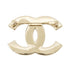 CC Logo Brooch Gold-Tone Metal