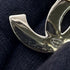 CC Logo Brooch Gold-Tone Metal