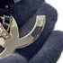 CC Logo Brooch Gold-Tone Metal