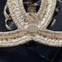 CC Logo Brooch Gold-Tone Metal