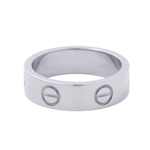 Love Ring 18K White Gold