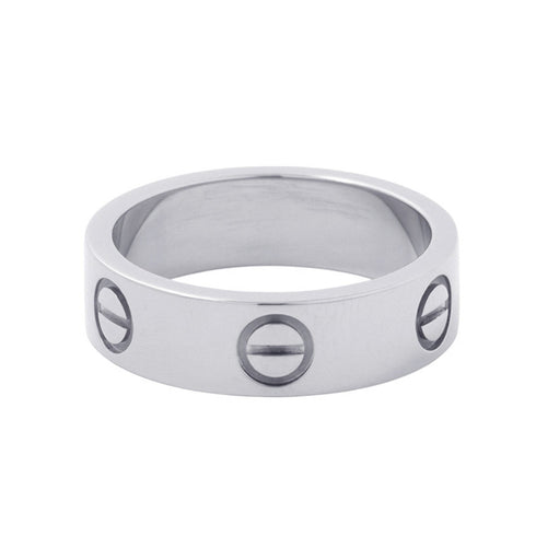 Love Ring 18K White Gold