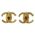 CC Logo Clip-On Earrings Metal Gold-Tone Metal