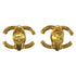 CC Logo Clip-On Earrings Metal Gold-Tone Metal