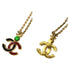 CC Logo Pendant Necklace Metal