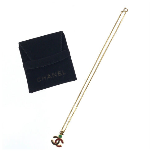 CC Logo Pendant Necklace Metal