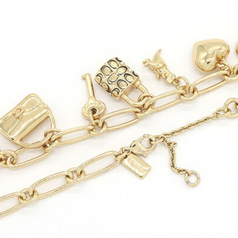 Signature Pendant Necklace Metal Gold