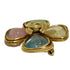 CC Logo Clover Brooch Metal