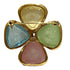 CC Logo Clover Brooch Metal