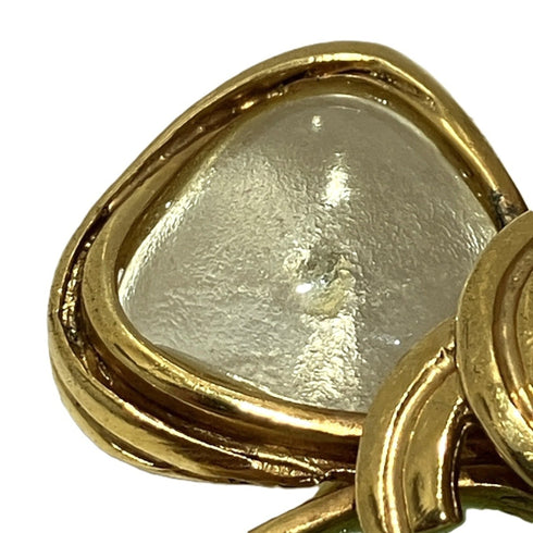 CC Logo Clover Brooch Metal