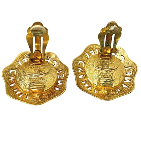 Earrings Gold-Tone Metal