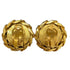 Rhinestone Clip-On Earrings Gold and Rhinestone