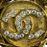 Rhinestone Clip-On Earrings Gold and Rhinestone