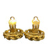 Rhinestone Clip-On Earrings Gold and Rhinestone