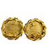 Rhinestone Clip-On Earrings Gold and Rhinestone
