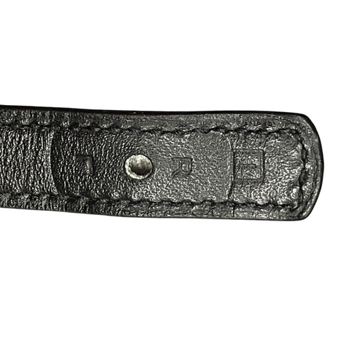 Bracelet Black Leather and Silver