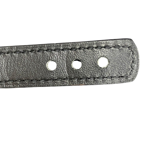 Bracelet Black Leather and Silver