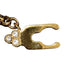 Pendant Necklace Gold and Rhinestone