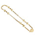 Pendant Necklace Gold and Rhinestone