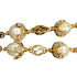 Pendant Necklace Gold and Rhinestone