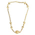 Pendant Necklace Gold and Rhinestone