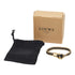 Leather Bracelet Black and Gold