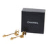 CC Logo Stud Clover Earrings Metal Gold-Tone Metal