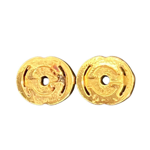 Earrings Pearl Gold-Tone Metal