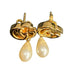 Earrings Pearl Gold-Tone Metal