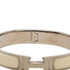 Bracelet Enamel and Metal Silver White