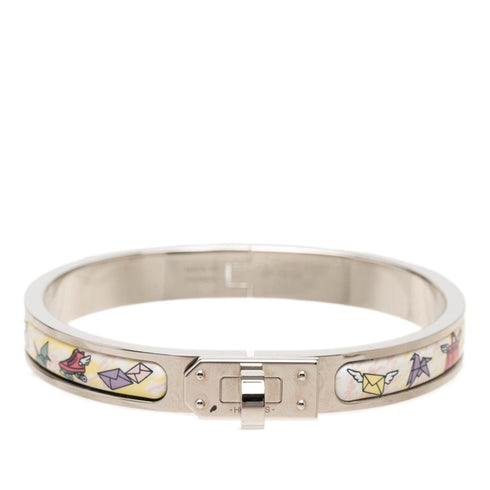 Click Kelly Letter Motif Bracelet Enamel and Metal Mini