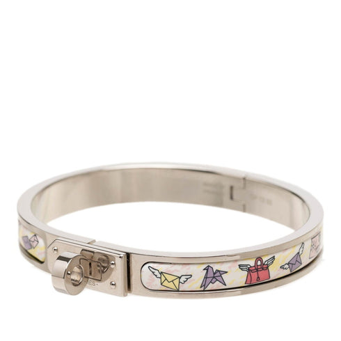 Click Kelly Letter Motif Bracelet Enamel and Metal Mini